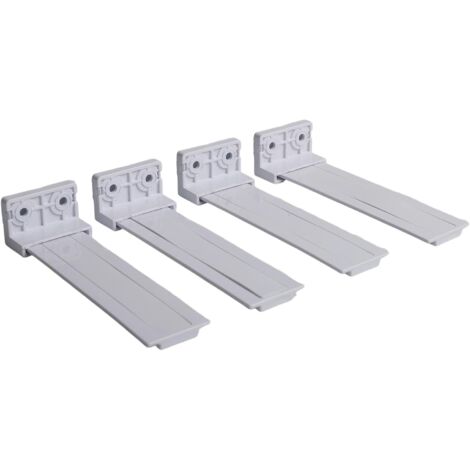Lot de 4 glissières intérieures en plastique pour réfrigérateurs encastrables et unités de réfrigération mobiles avec une large compatibilité avec la marque
