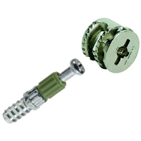 Lot De 4 Goujons D'Assemblage Rastex Acier Poli Hettich, L.24.5 Mm