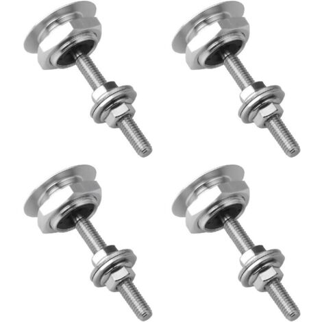 Lot de 4 goupilles de verrouillage de capot, verrou de capot universel, kit de fixation de capuchon de fermeture de capot, loquets à dégagement rapide de 30 mm pour voiture, plaque d'immatricula