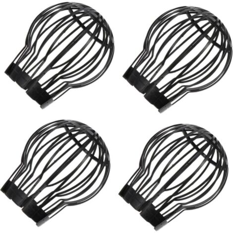 Lot de 4 grilles anti-obstruction pour drain de sol, gouttière, drain de toit, crépine de baignoire, couvercle d'évier en plastique