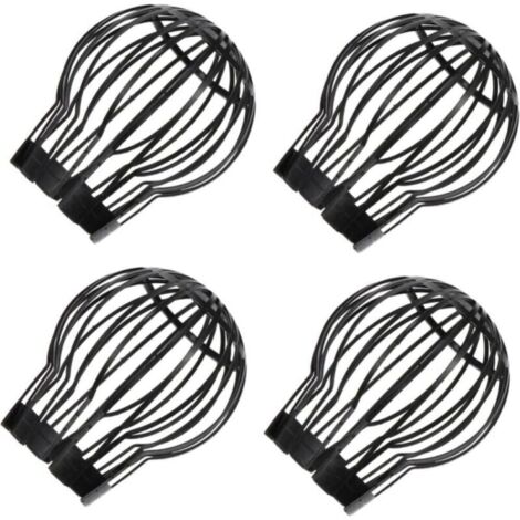 Lot de 4 grilles anti-obstruction pour drain de sol, gouttière, drain de toit, crépine de baignoire, couvercle d'évier en plastique