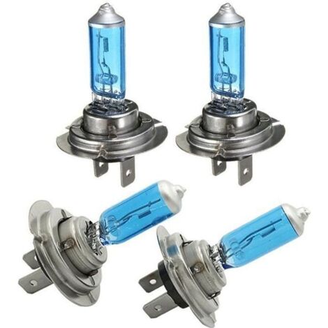 Lot De 4 H7 Ampoule Lampe Halogène 100W Lumière blanche