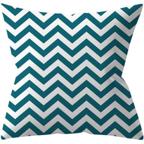 Lot de 4 Housses de Coussin d'extérieur,45x45cm imperméable Canapé Taie d'oreiller en Lin, Plante Verte,Coussins Décoratifs pour Jardin (45 x 45 cm, Turquoise 14)