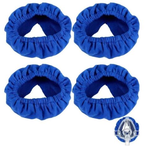Lot de 4 housses de masque pour masques complets – Doux coussin en nylon et spandex – Réduit les marques rouges sur le visage – Lavables et respirantes
