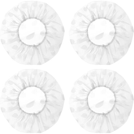 Lot de 4 housses de protection pour panier de fermentation - 27 cm - En PEVA - Blanches - Légères et douces - Pour pain et nourriture