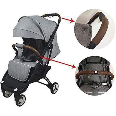 lot De 4 Housses De Protection Pour Poigne De Poussette Avec Fermeture Clair Universelle Et Tanche Pour Poussette