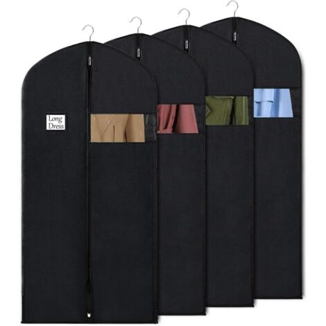Housse de vêtements de nettoyage à sec 50 pièces voir à travers les sacs à poussière pour