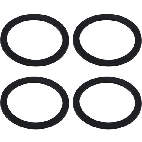 Lot de 4 joints toriques en caoutchouc de rechange pour bac de douche de 90 mm - 105 mm x 85 mm x 4 mm