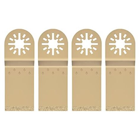 Lot de 4 lames scie oscillantes - Outil multifonction en métal pour bois et matériaux durs 7,8 x 3,3 cm