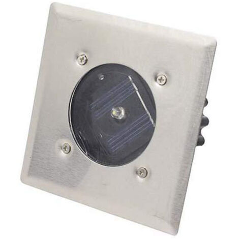 Lot de 4 lampes solaires LED encastrées au sol, éclairage extérieur, lampadaires, étanches IP65 (blanc froid)