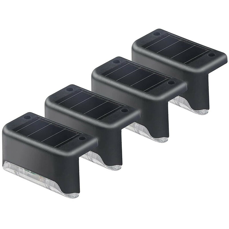 Mediawave Store - Lot de 4 lampes solaires étanches pour ampoule chaude rechargeable extérieure