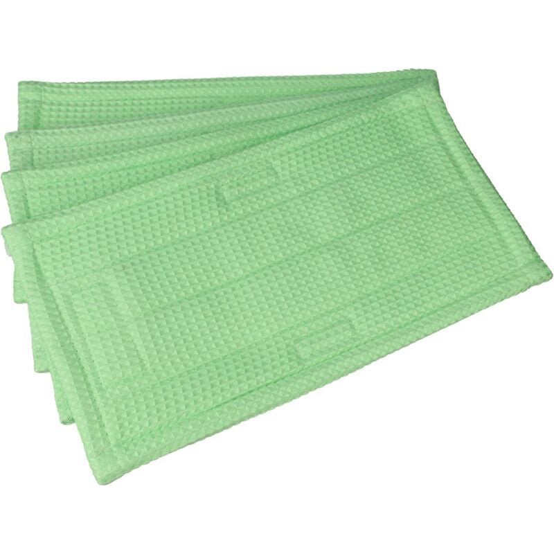 SNQ - Lot de 4 lingettes compatible avec Vorwerk Kobold MF520, MF530, SP520, SP530 aspirateur - Chiffon doux