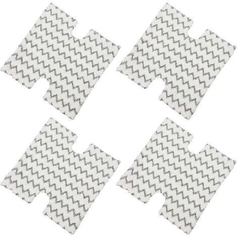 Lot de 4 lingettes de rechange pour balai vapeur P3/P5/P8, compatibles avec les aspirateurs et systèmes de nettoyage à vapeur Steam Pocket.