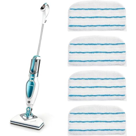 Lot de 4 lingettes en microfibre lavables compatibles avec les nettoyeurs vapeur Black & Decker FSM1600, 1610, 1621 et 1630 et le Beldray BEL01097