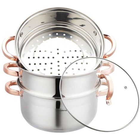 Lot de 4 marmites vapeur 24 cm KLAUSBERG KB-7735