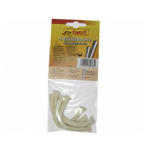 Lot de 4 mèches pour torche flambeau métalique