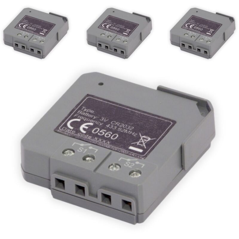 Dio Connected Home - Lot de 4 micro modules pour interrupteur sans fil - portée 50m - Chacon