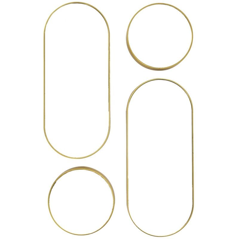 Lot de 4 miroirs ronds et ovales