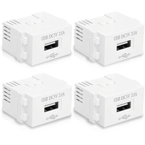 Lot de 4 Modules d’Alimentation USB 220V vers 5V 2.1A, Transformateur AC DC USB Chargeur Module, Alimentation USB pour Smartphone Tablette Appareils USB, Module Charge USB pour DIY