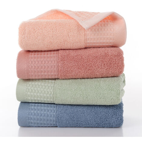 Lot de 4 mouchoirs à séchage rapide, serviette de toilette 34 x 75 cm, fibre de bambou