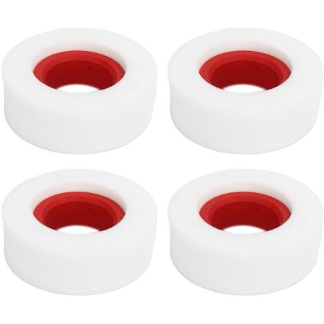 Lot de 4 mousses de 4,8 cm (1,9 pouce) pour pneus de voitures RC 1/10 et 1/8 (rouge).