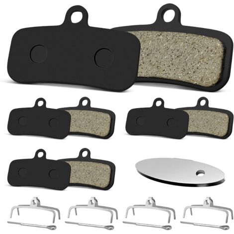 Lot de 4 paires de plaquettes de frein de vélo pour frein à disque Shimano D03S, compatibles avec Shimano BR-M810/M820/M640/M8020/M8120 et Tektro/TRP, frein à disque pour VTT avec plaque d'ajustement