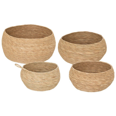 Lot de 4 Paniers Déco "Aliza" 50cm Naturel