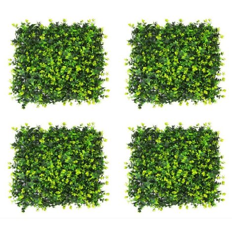 Lot de 4 Panneaux Gazon Artificiel – Mur Végétal