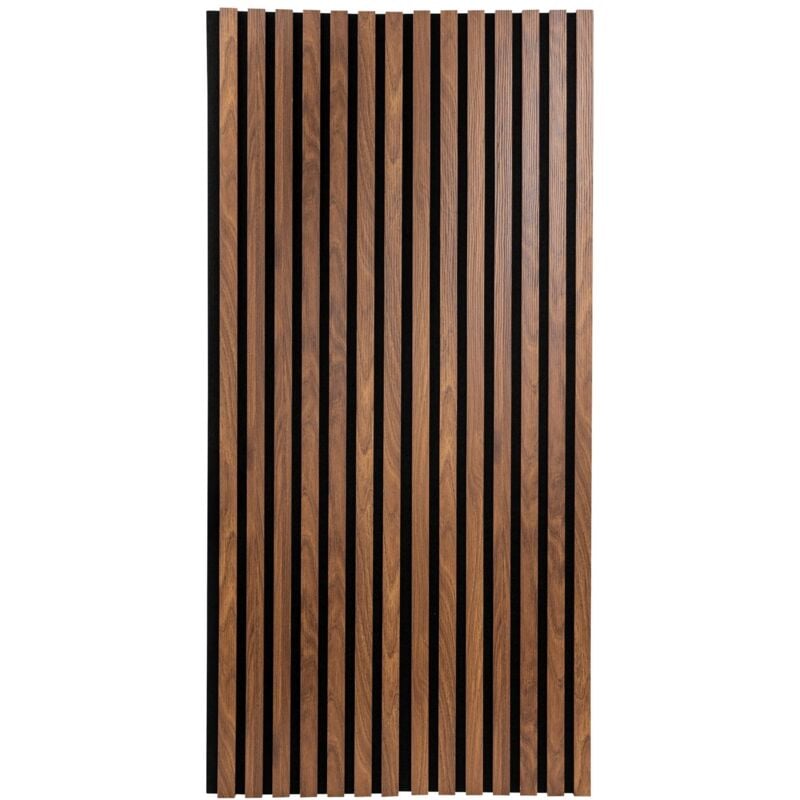 Atmosphera - Lot de 4 panneaux muraux décoratifs effet noyer colva