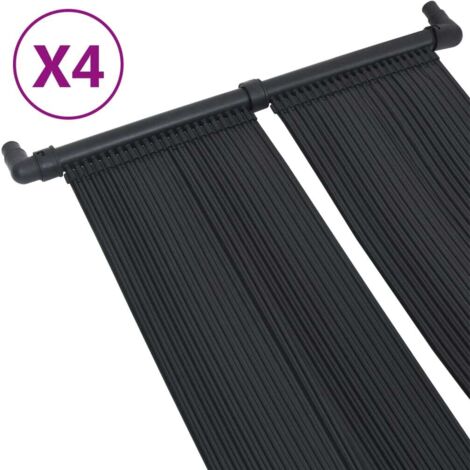 Lot de 4 Panneaux solaires de chauffage pour piscine 80x310 cm -72439