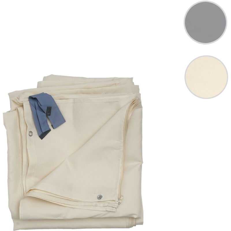 Lot de 4 parois latérales pour pergola Cadiz, paroi latérale de rechange pavillon 4x3m, polyester