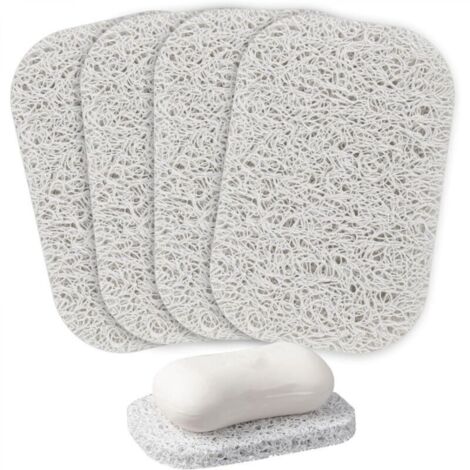 Lot de 4 patins de levage pour porte-savon, porte-savon pour douche, cuisine, salle de bain, voyage, hôtel, fournitures de nettoyage
