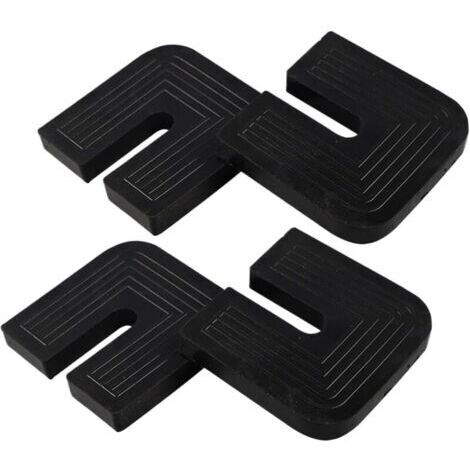 Lot de 4 patins de vibration pour climatiseurs, pieds en caoutchouc pour climatisation, amortisseurs en caoutchouc anti-vibrations, amortisseur silencieux pour climatisation