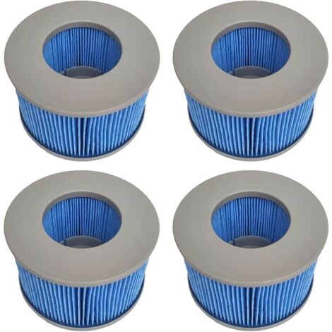 Lot de 4 pièces Édition améliorée pour Mspa Piscine Gonflable,ersion améliorée, Filtre pour Bain à remous, Pompe à Cartouche pour spas,pour piscines gonflables - Modèle à partir de 2020