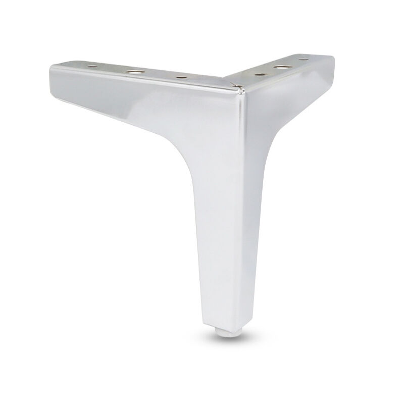 Fei Yu - Lot de 4 pieds de canapé en métal, pieds de meubles de style moderne(argent)