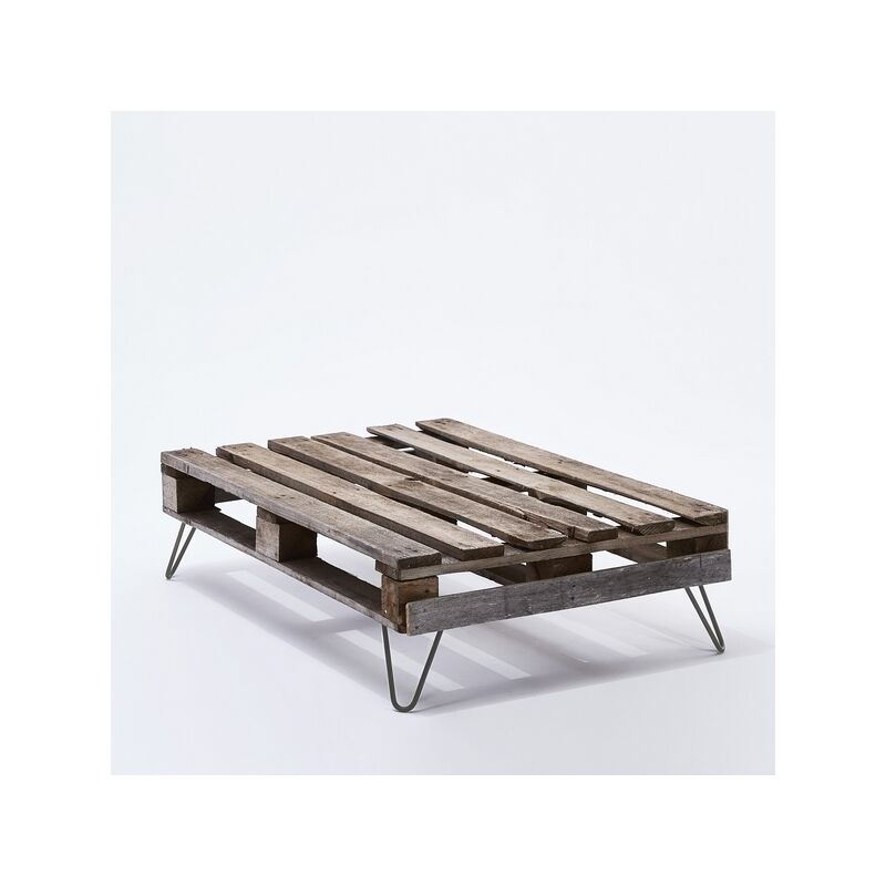 Lot 4 pieds double fil incliné vernis transparent métal naturel ht 16 cm