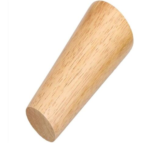 Lot de 4 pieds de meubles inclinés en bois massif de 15 cm avec plaque de fixation et vis - Pieds de remplacement pour canapé, TV, lit, table à manger