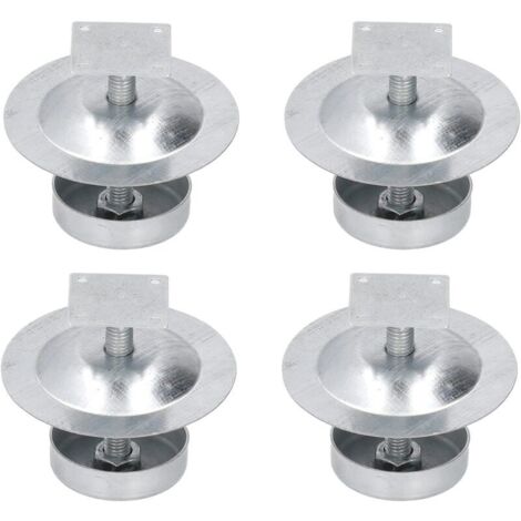 Lot de 4 pieds de ruche en acier inoxydable pour apiculteur