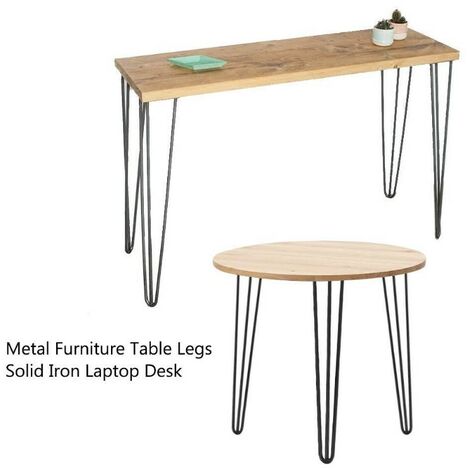 Lot de 4 Pieds de table en épingles à cheveux ,set de pieds de table en épingles à cheveux 86 cm 3 branches
