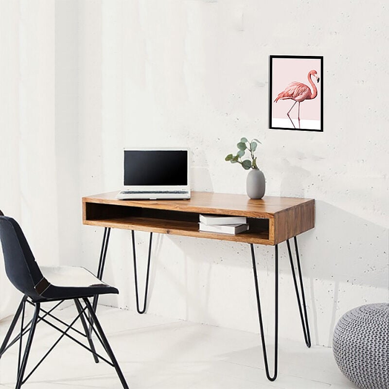 Lot de 4 Pieds de table en épingles à cheveux ,set de pieds de table en épingles à cheveux 50 cm 2 branches