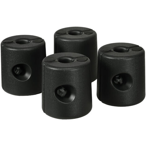 Lot de 4 Pieds de Tonnelle Pop-Up Remplissables Eau/Sable, Socles pour Pavillon HDPE avec Vis de Sécurité