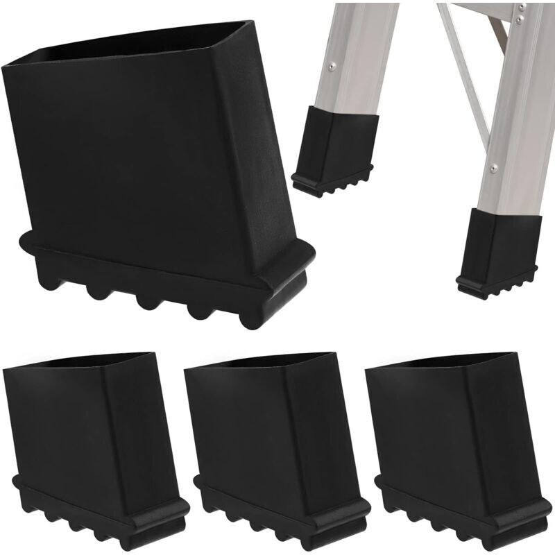 Lot de 4 pieds d'échelle de rechange en caoutchouc pour échelle, échelle, pieds en caoutchouc, pieds de rechange, pieds en caoutchouc, pièces de recha