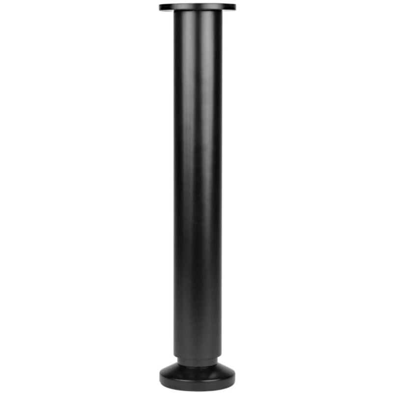 Pied rond acier chromé lot de 4