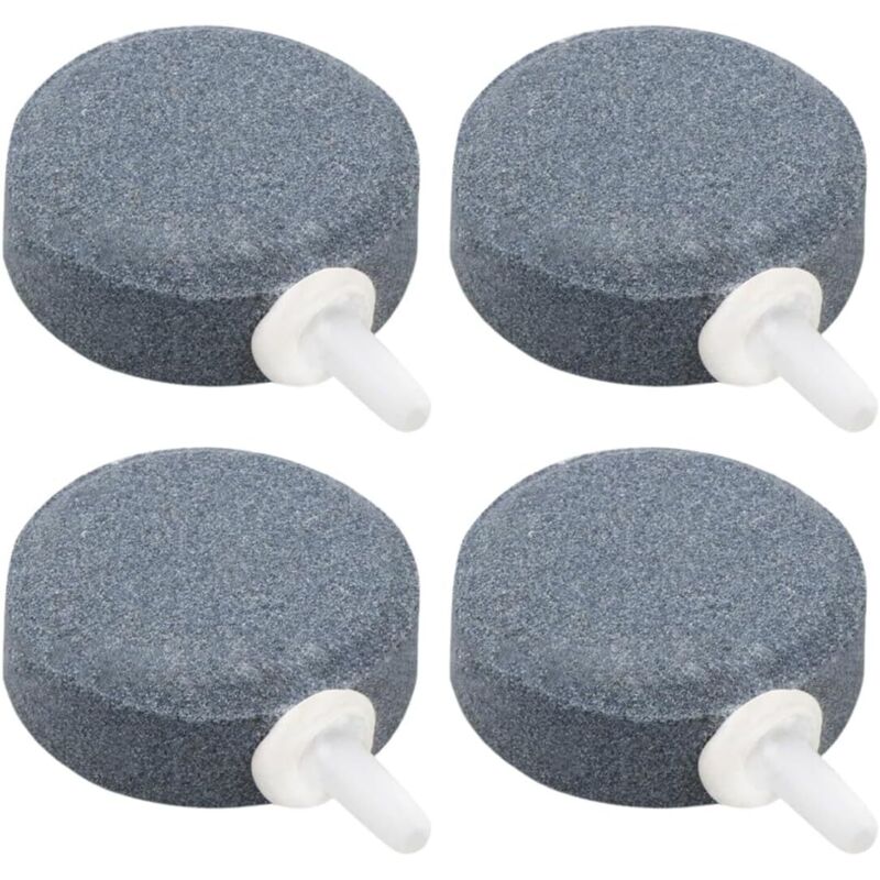 Lot de 4 Pierres Diffuseurs d'Air pour Aquarium, Augmente l'Oxygène, Pour Aquariums, Étangs, Pompe à Air, Accessoires d'Aquariophilie