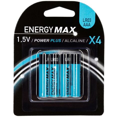 Lot de 4 piles power plus lr03 avec - 5five