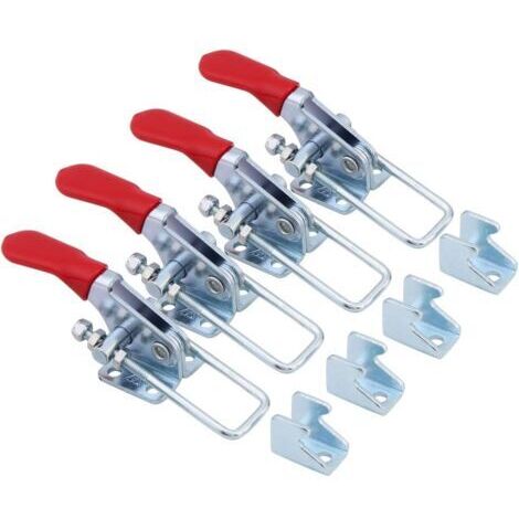 Lot de 4 pinces de fixation Latch type Toggle - Capacité de maintien : 163 kg - GH-40323 - En forme de U