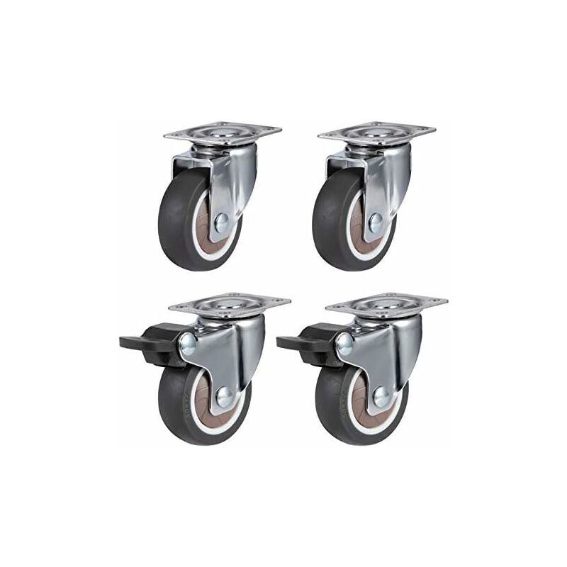 Monly - Lot 4 Pinces Fixation Crèche Jardin - Freins Caoutchouc Souple 2'