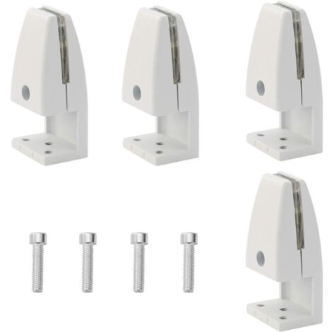 Lot de 4 pinces de séparation de bureau, en alliage d'aluminium, clips de protection contre les éternuements, clips pour panneau d'intimité pour salle de classe (5–20 mm)