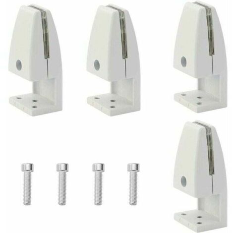Lot de 4 pinces de séparation de bureau, en alliage d'aluminium, clips de protection contre les éternuements, clips pour panneau d'intimité pour salle de classe (5–20 mm)