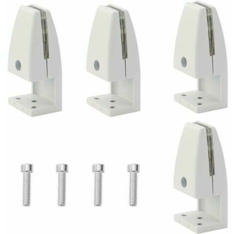 Lot de 4 pinces de séparation de bureau, en alliage d'aluminium, clips de protection contre les éternuements, clips pour panneau d'intimité pour salle de classe (5–20 mm)-